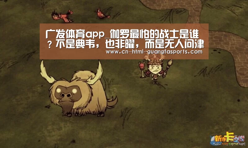 广发体育app_伽罗最怕的战士是谁?不是典韦,也非曜,而是无人问津的他!(图1) 广发体育